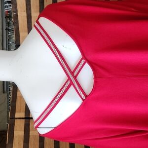 NWT!  89th & Madison diamond detail red sweater